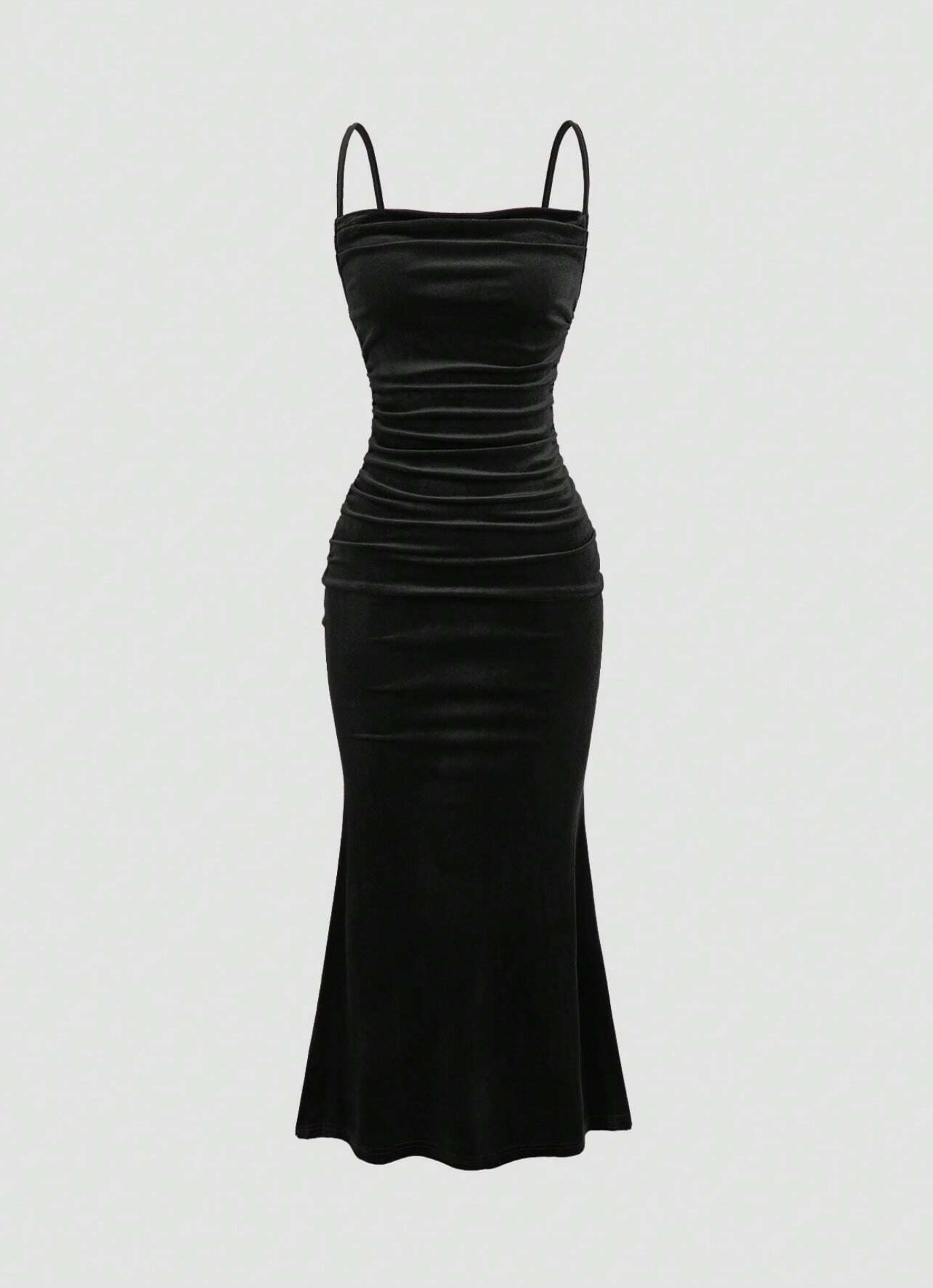 Black bodycon velvet dress - Monalisa of Lagos