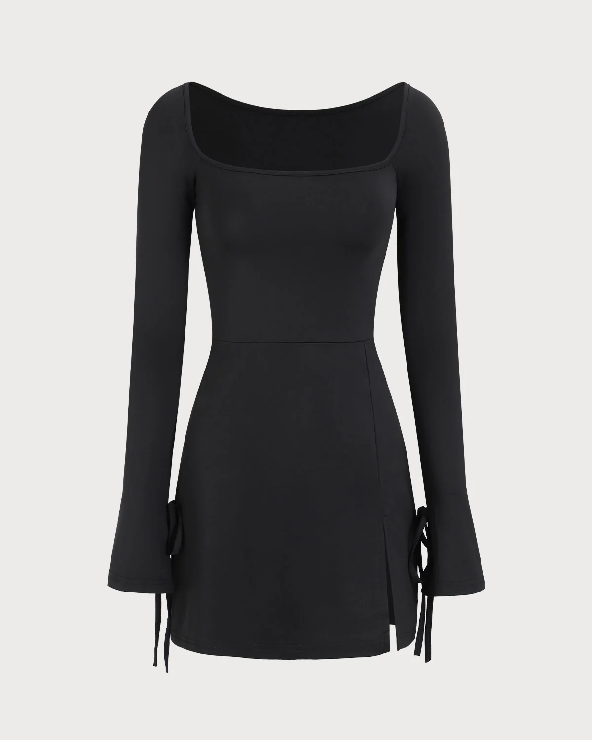 Black Long sleeve  mini dress image 2
