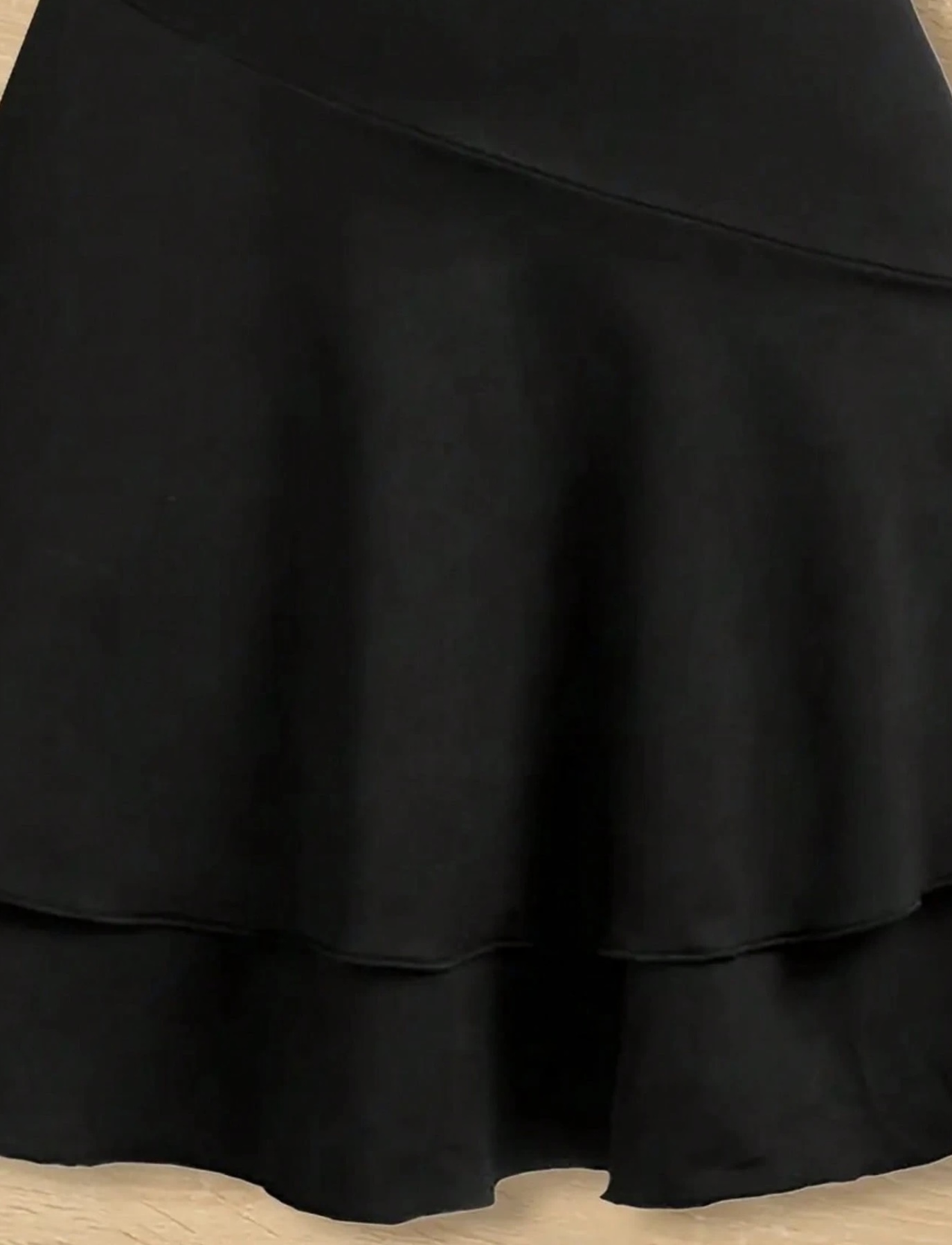 Black alter neck gym gown image 3